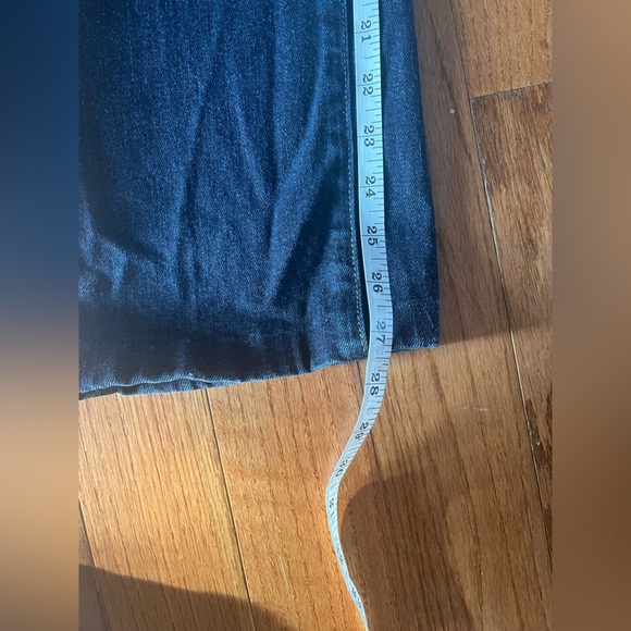 Lauren Ralph Lauren Dark Blue Denim Classic 5 Pocket Jeans Straight Ankle sz 12 - Picture 8 of 11